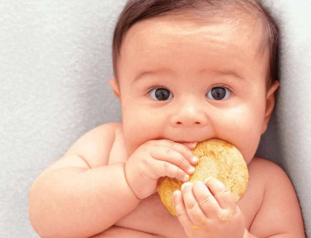 Bánh ăn dặm cho bé là sản phẩm đồ ăn nhanh tiện lợi