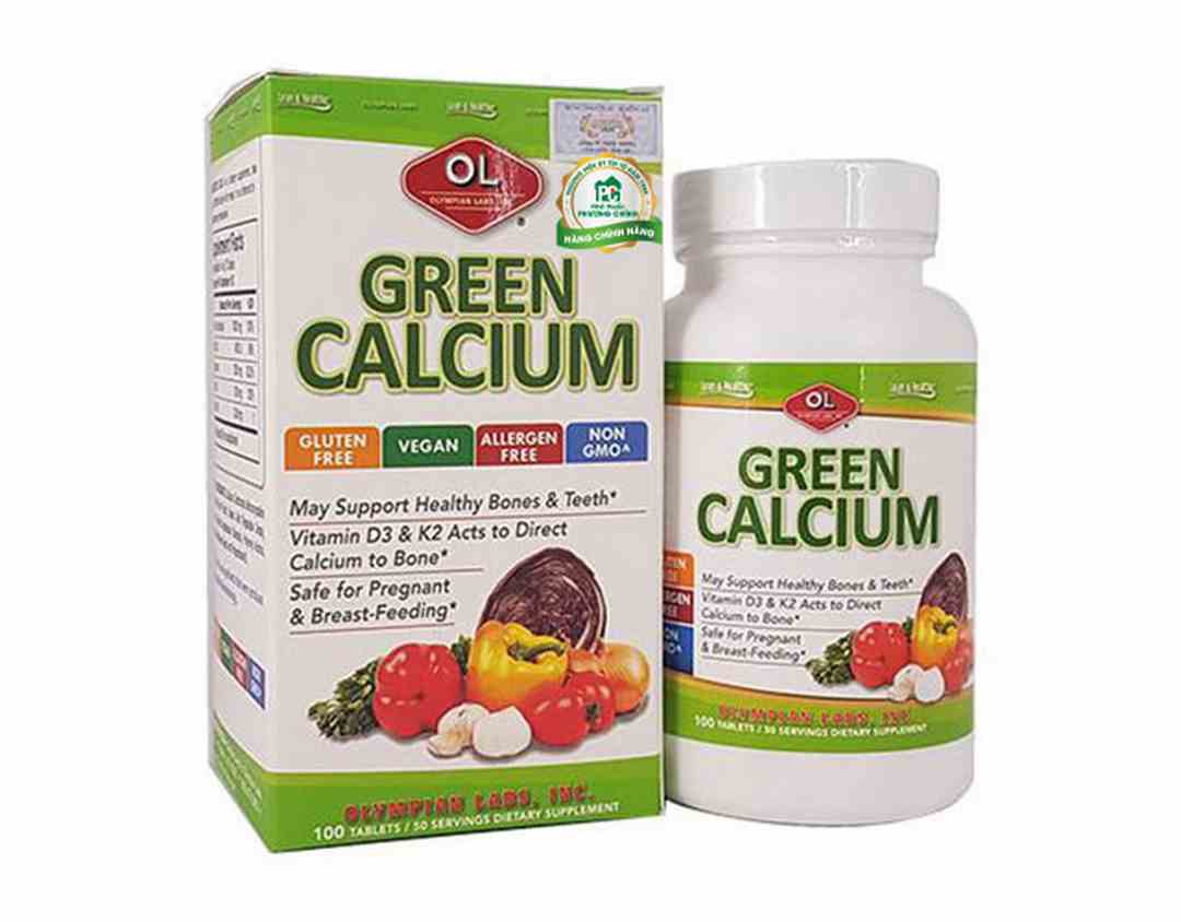 Sản phẩm bổ sung canxi hữu cơ Green Calcium của Mỹ