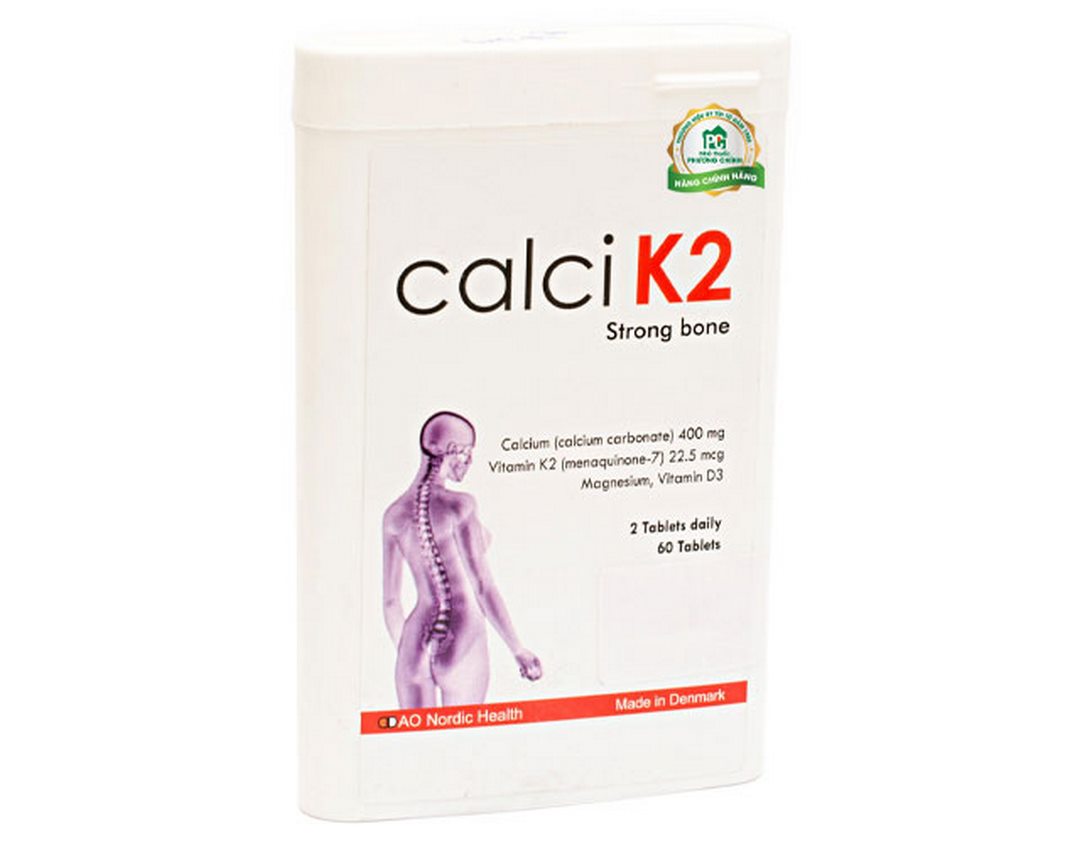 Calci K2 Strong Bone là sản phẩm bổ sung canxi của Đan Mạch