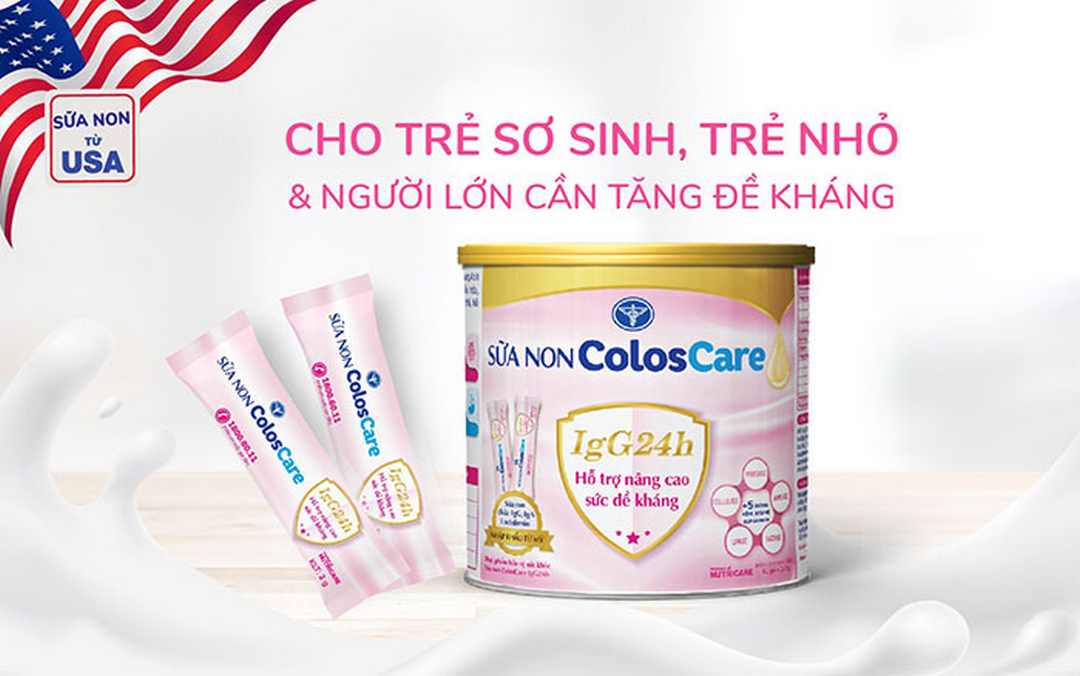 Sữa Non ColosCare giúp tăng cường miễn dịch