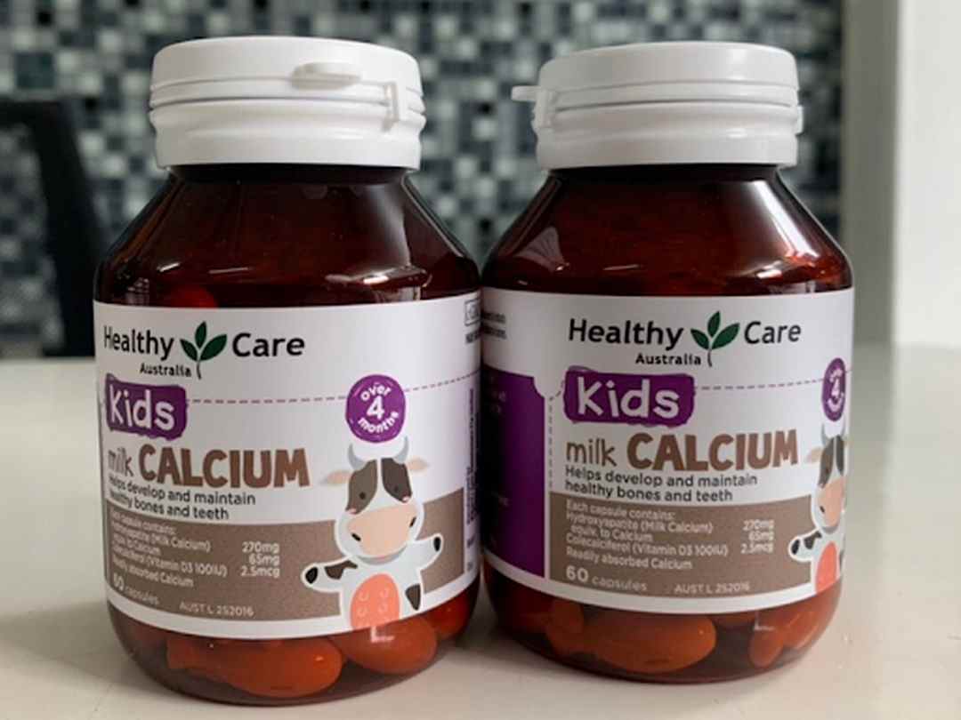 Canxi hữu cơ cho bé Milk Calcium Healthy Care 