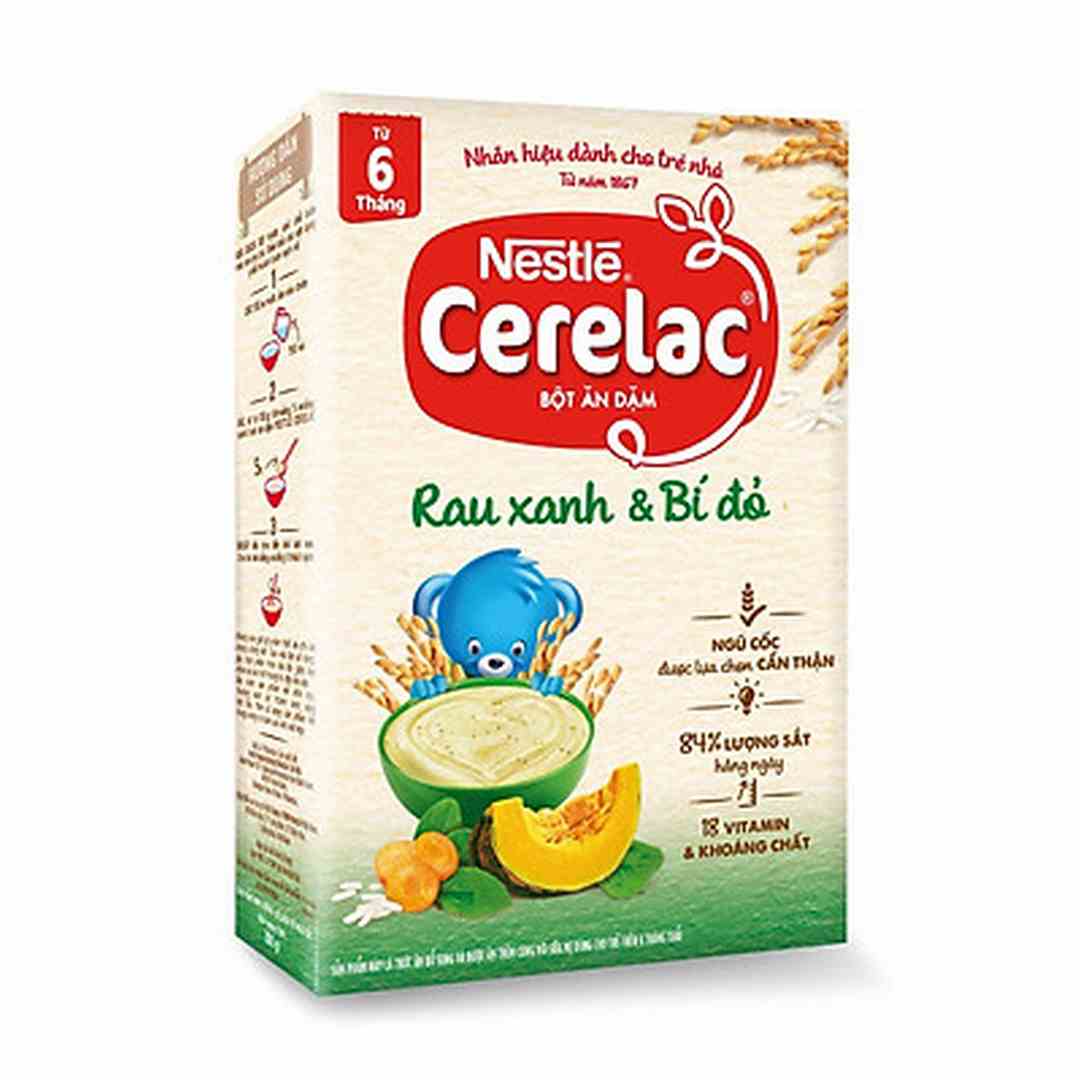 Bột ăn dặm mặn Nestle Cerelac