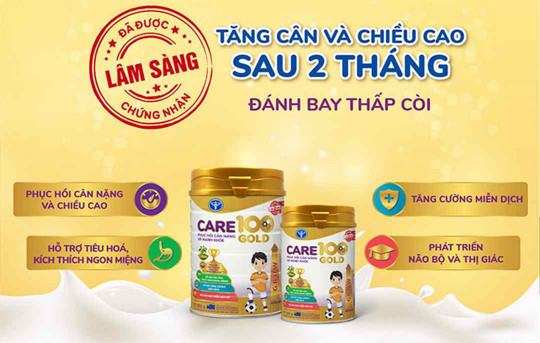 Sữa Care 100 Gold Grow 